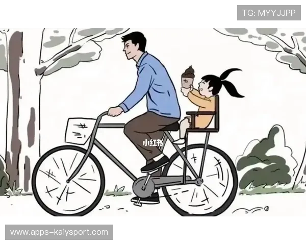母亲骑自行车送孩子训练的背影，妈妈骑自行车带孩子卡通画
